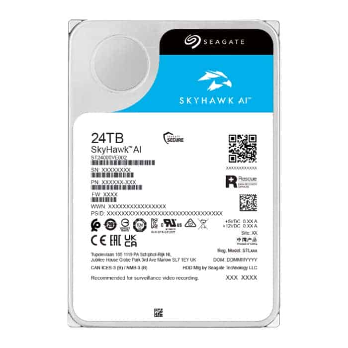 (image for) Seagate SkyHawk AI 24TB 3.5- SATA HDD-Hard Drive